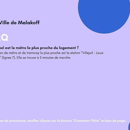 Appartement Avec Parking Et Terrasse Metro 7 Et Paris Villejuif Dış mekan fotoğraf